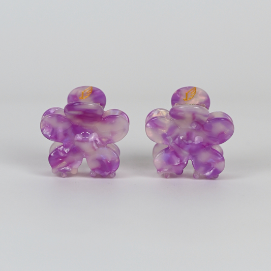 FlowerPower Clip 2er Set / PurpleGlow Mini