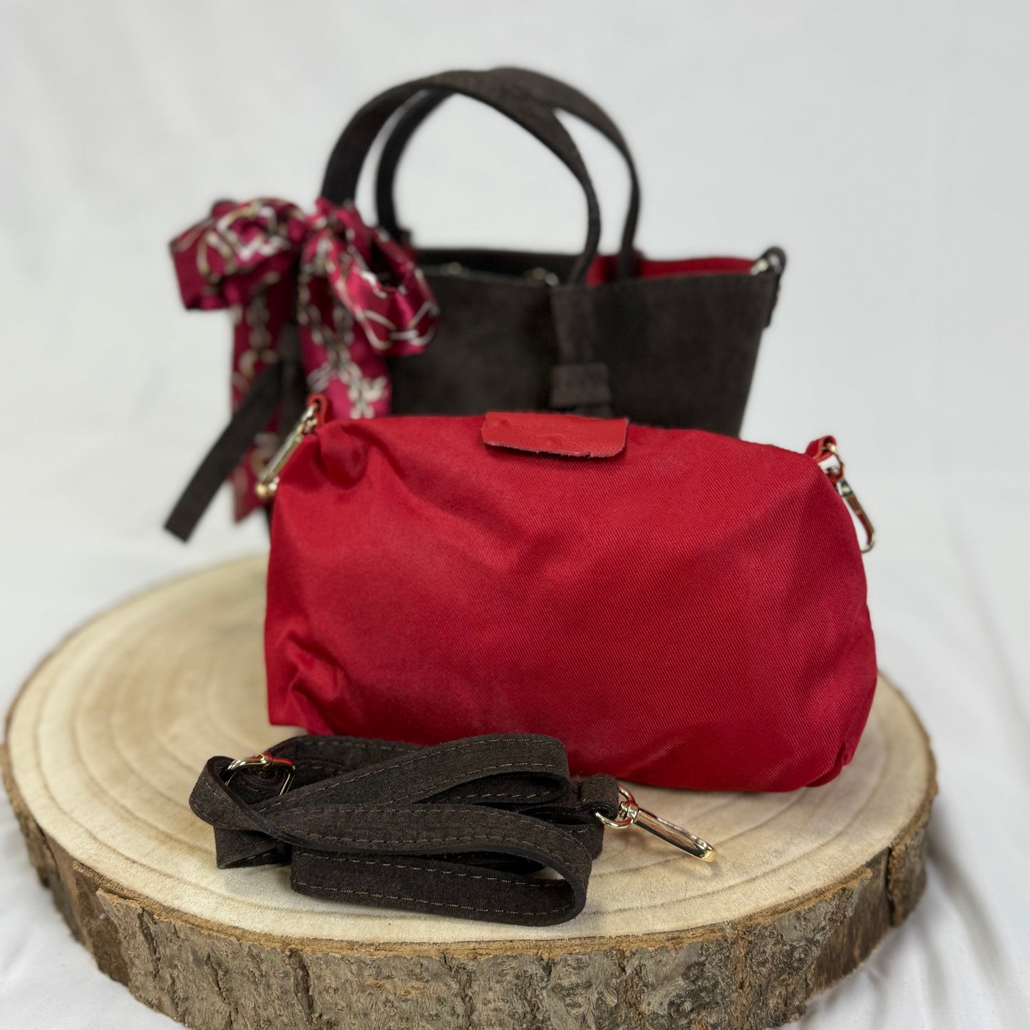 Vera Tasche / DunkelbraunRot