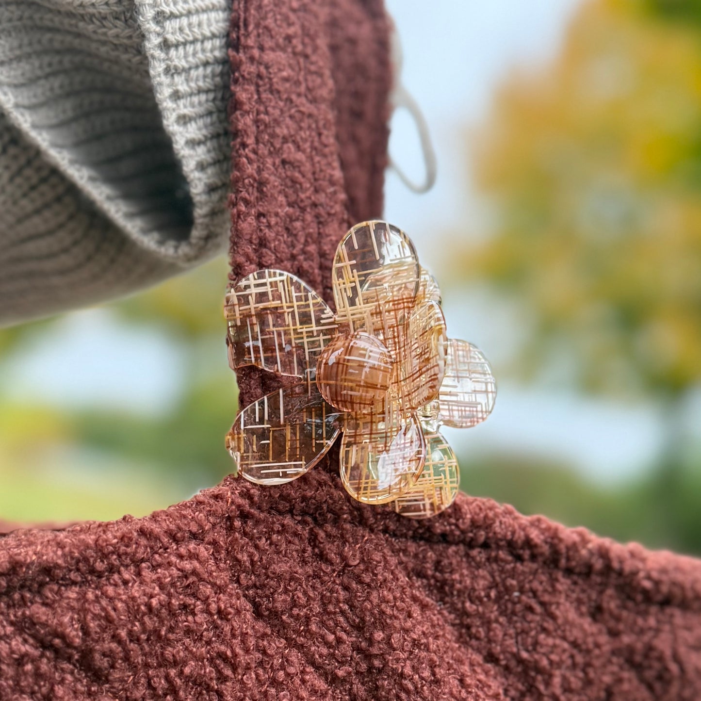 FlowerPower Clip / Chestnut