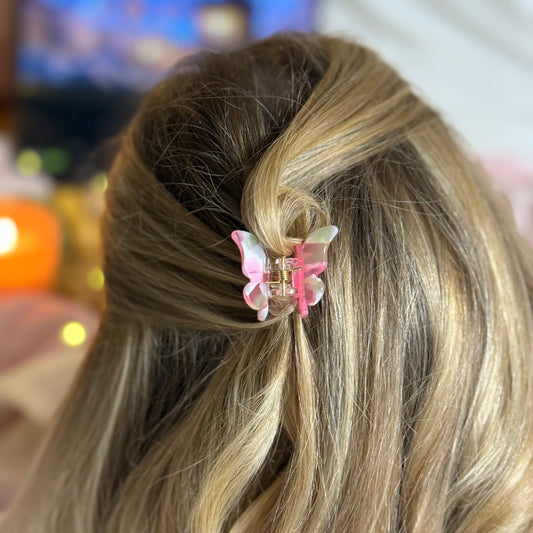 Haarklammer Baby Schmetterling PinkLady