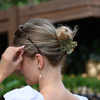 Blume Metall Haarklammer / Green