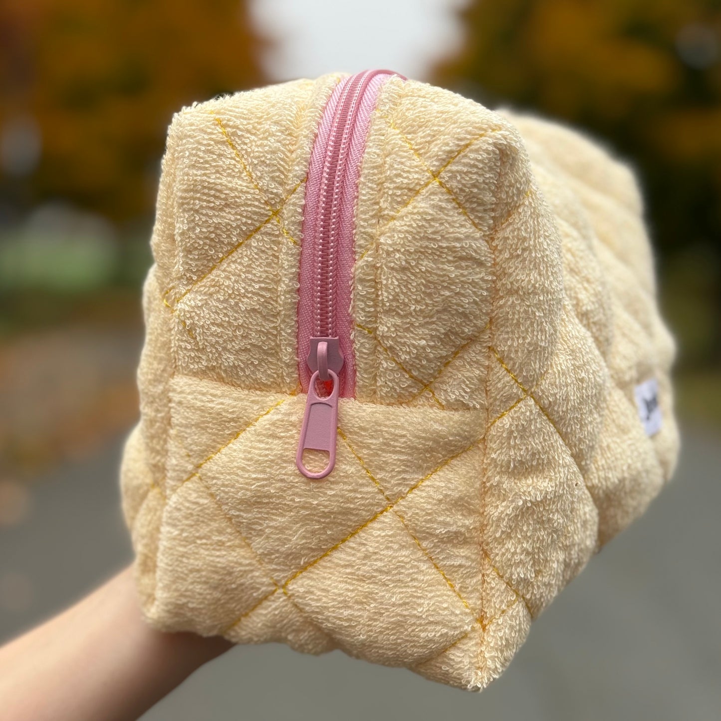 Kosmetiktasche Bubble / ButterYellow L