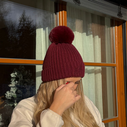 Mütze / Bordeaux