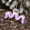 Wave Metall Haarklammer / Purple