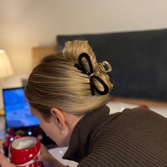 Metall Clip / Black Bow