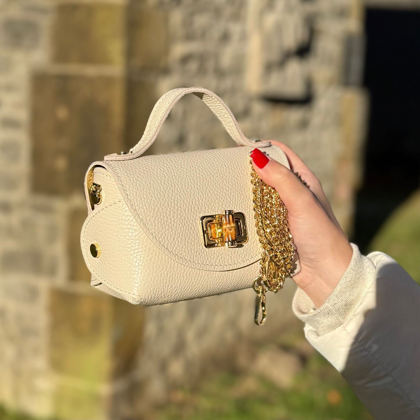 Cira Tasche / Beige Leder