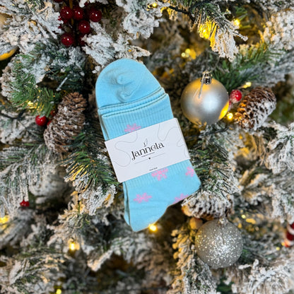 Socken / SchneeflockeRosa 2er Pack