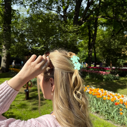 FlowerPower Clip 2er Set / Celeste Mini
