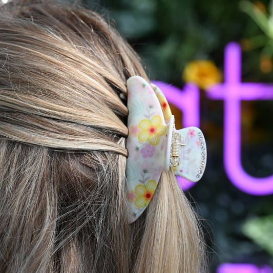 Round Clip /  „HappyFlowerDiamond Edition“ L