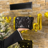 Kosmetiktasche / BlackGlitter L