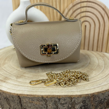 Cira Tasche / Dunkelbraun Leder