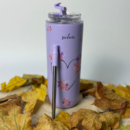 LilaFlower Becher 2-in-1