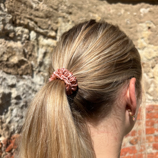 Silk Scrunchie / Apricot 1 cm