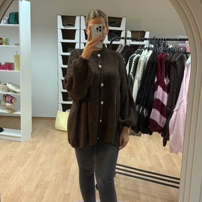 Strickjacke / Dunkelbraun