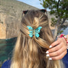 Butterfly Clip / TürkisGlow