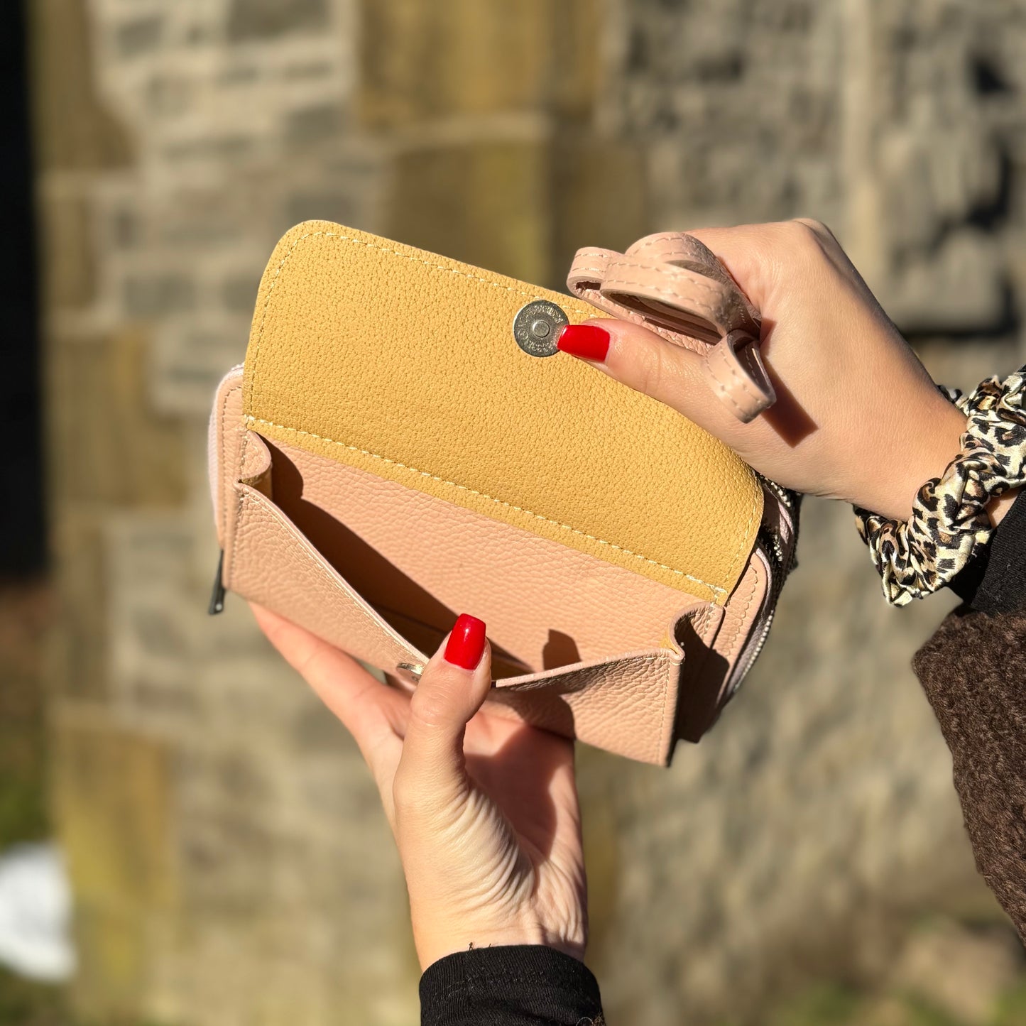 Mina Tasche / Apricot Leder