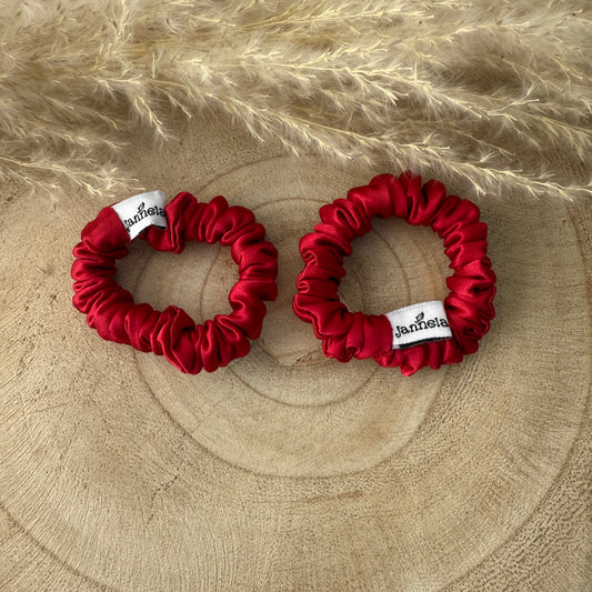 Silk Scrunchie 2er Set / Salsa