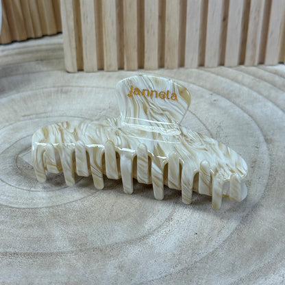 Round Clip / VanillaCreamDiamond  L