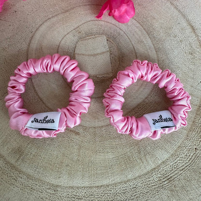 Silk Scrunchie 2er Set / Soft Pink Mini