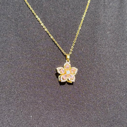 Kette /  WindyBloom Rosa