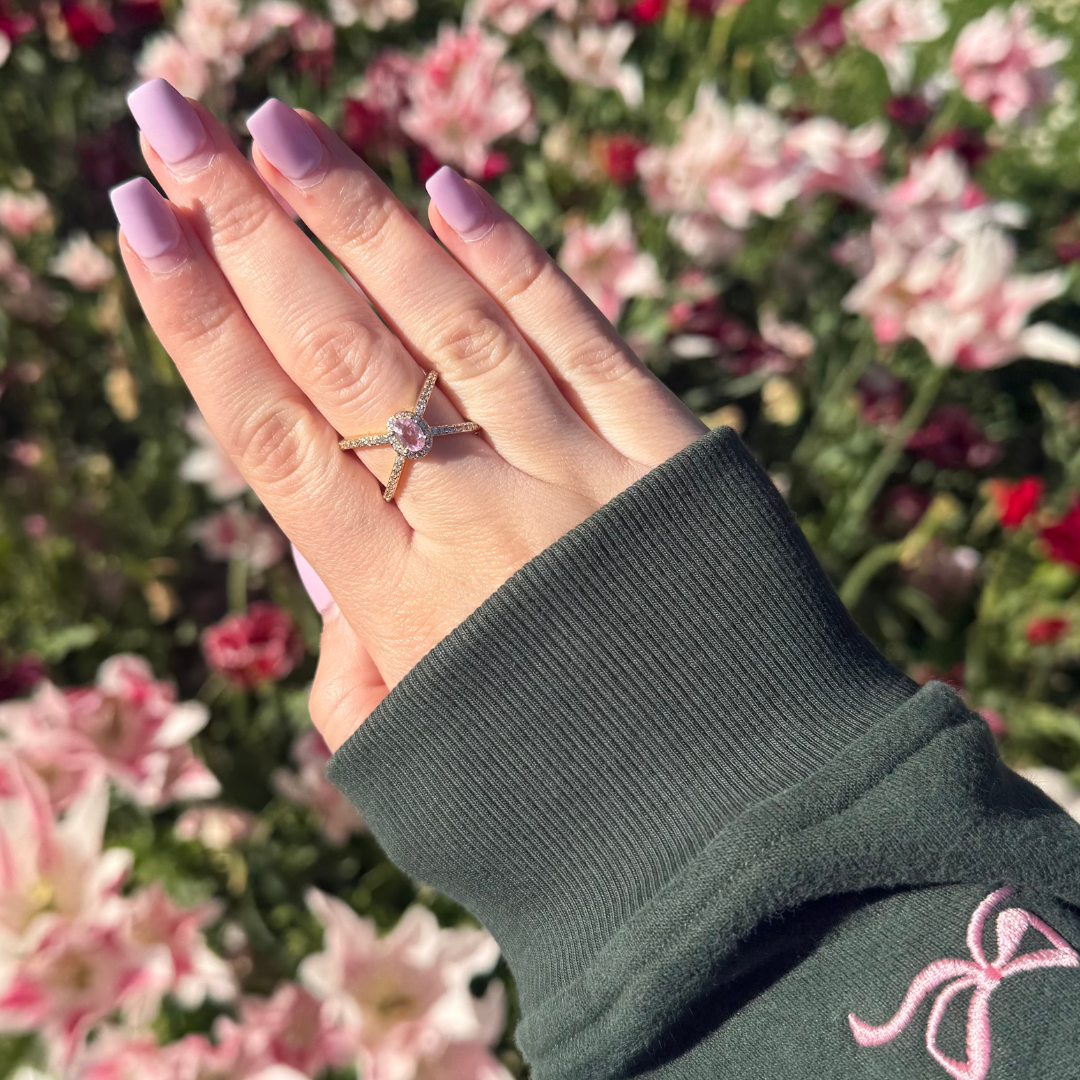 DoubleCrystal Rosa Ring