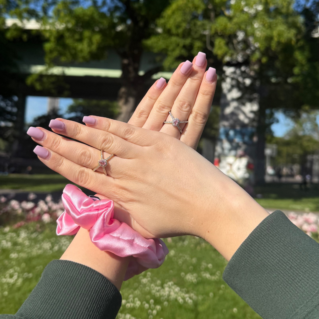 DoubleCrystal Rosa Ring