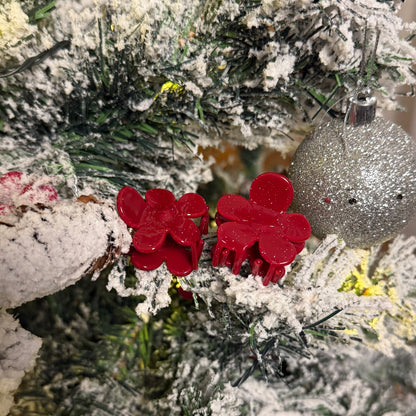 FlowerPower Clip 2er Set / RedSparkle Mini