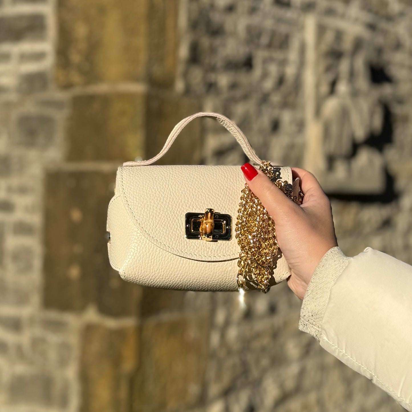 Cira Tasche / Beige Leder