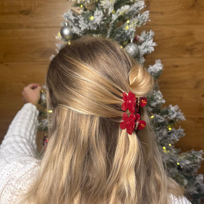 FlowerPower Clip 2er Set / RedSparkle Mini