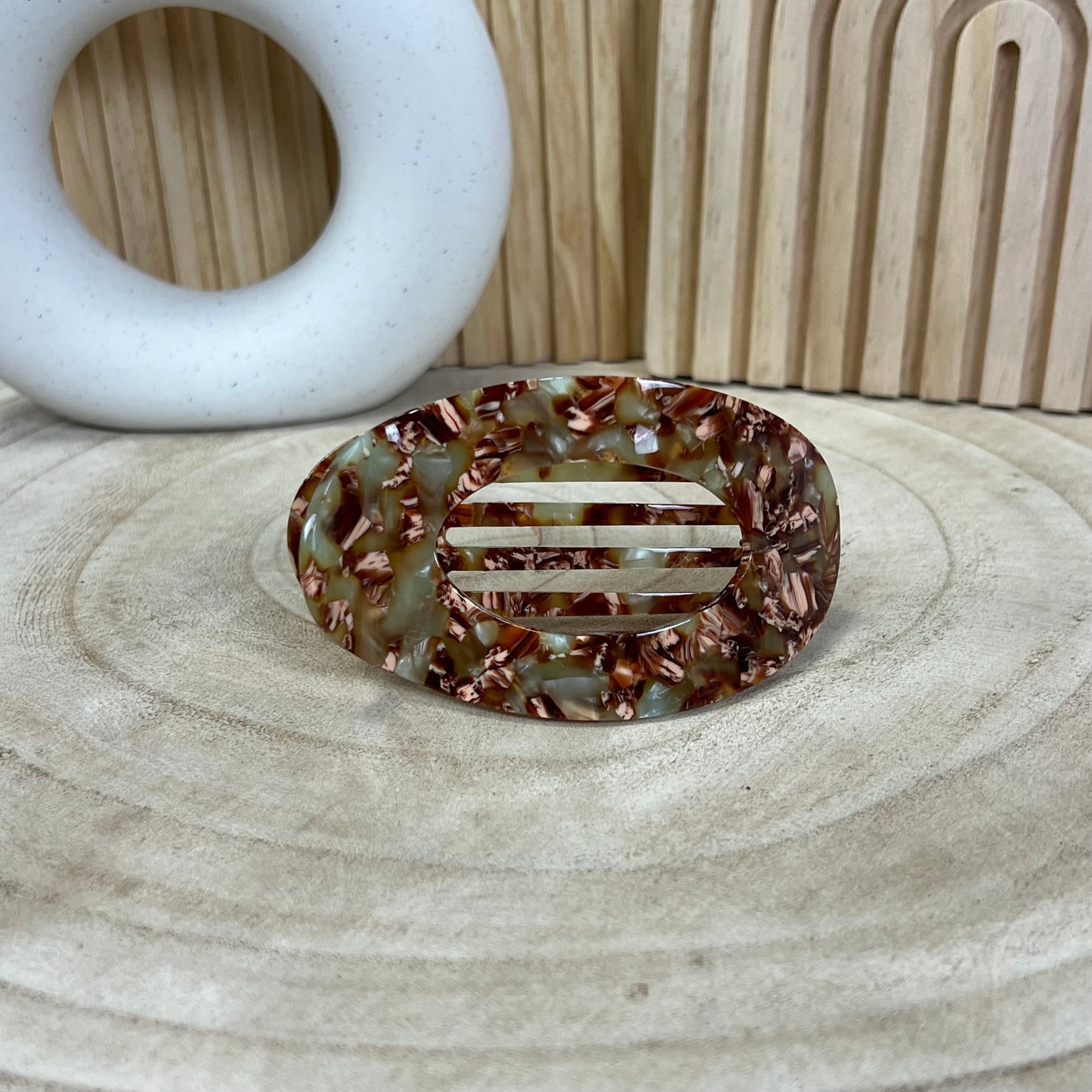 Flacher Clip / Olivea