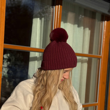 Mütze / Bordeaux