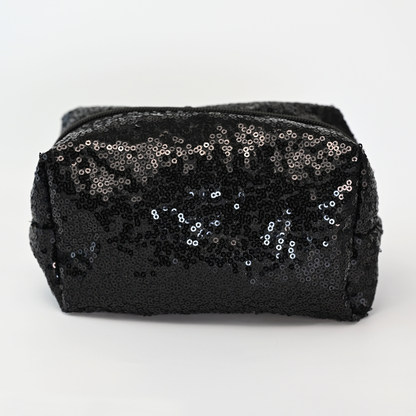 Kosmetiktasche / BlackGlitter M