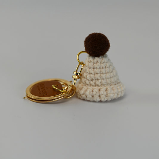 Anhänger / Mütze CremeBraun