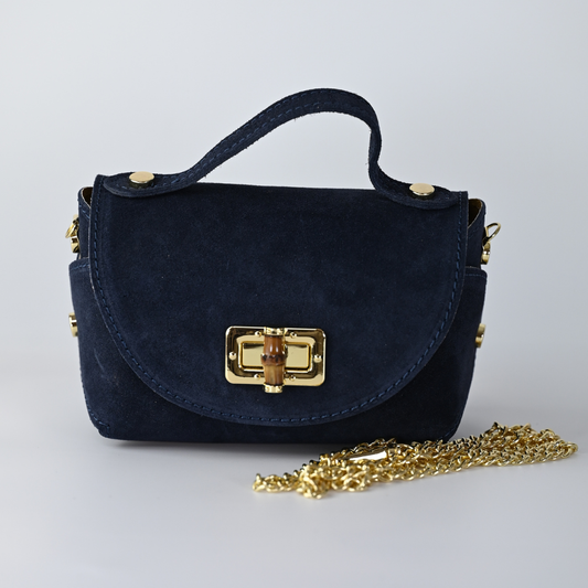 Cira Tasche / Dunkelblau Wildleder