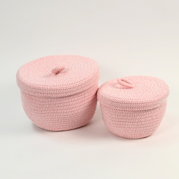 Aufbewahrungskorb / RoseWhite 2er Set