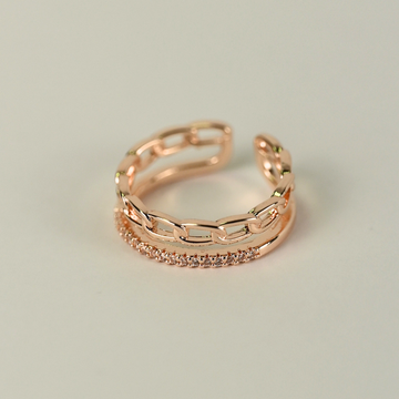 Double Ring / Twisted Roségold