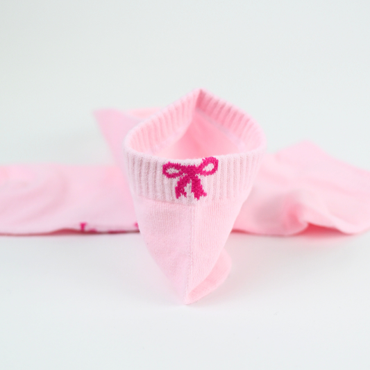 Sneaker Socken / BowPink 2er Pack