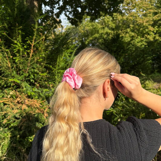 Silk Scrunchie / Soft Pink 4,5 cm