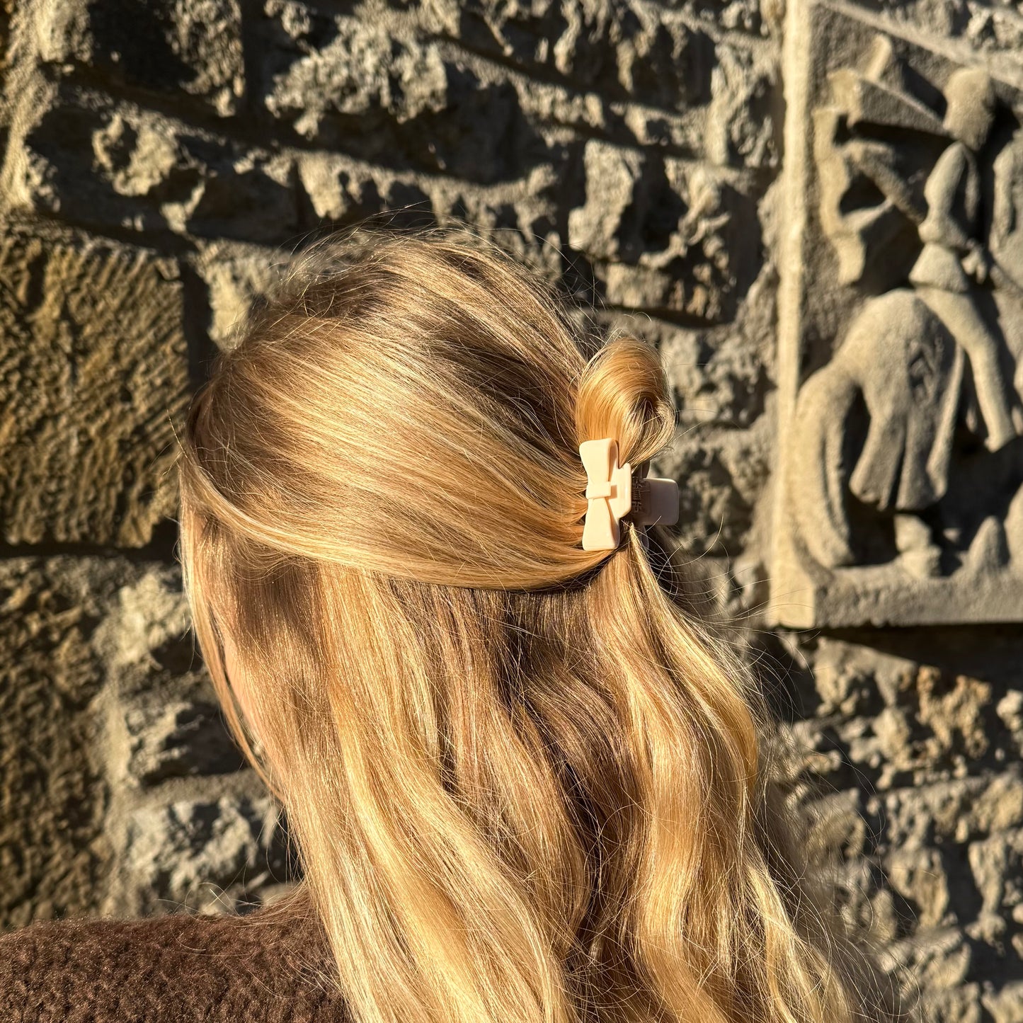 Bow Clip / Creme Mini S