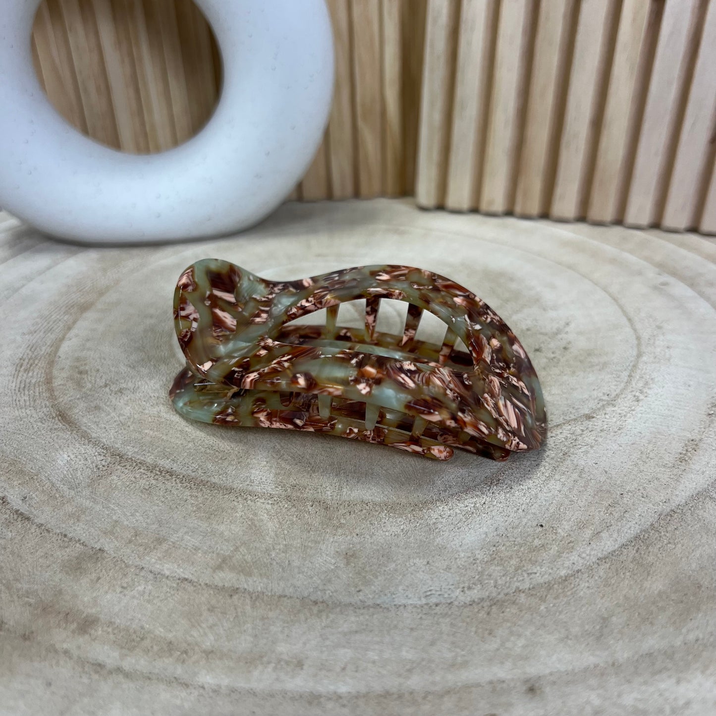 Flacher Clip / Olivea