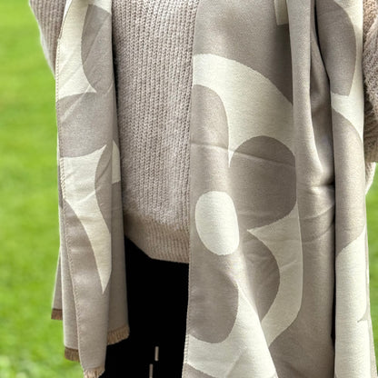 Soft Schal / Flower Creme