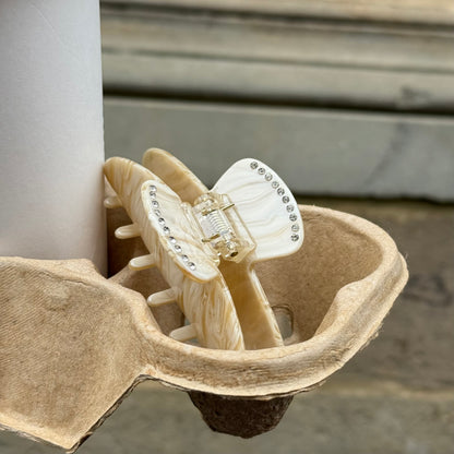 Round Clip / VanillaCreamDiamond  L