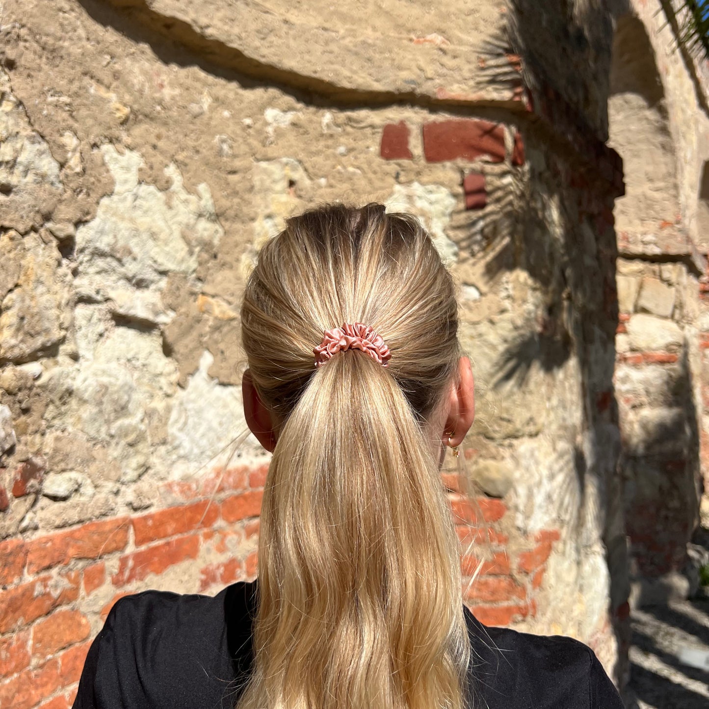 Silk Scrunchie / Apricot 1 cm
