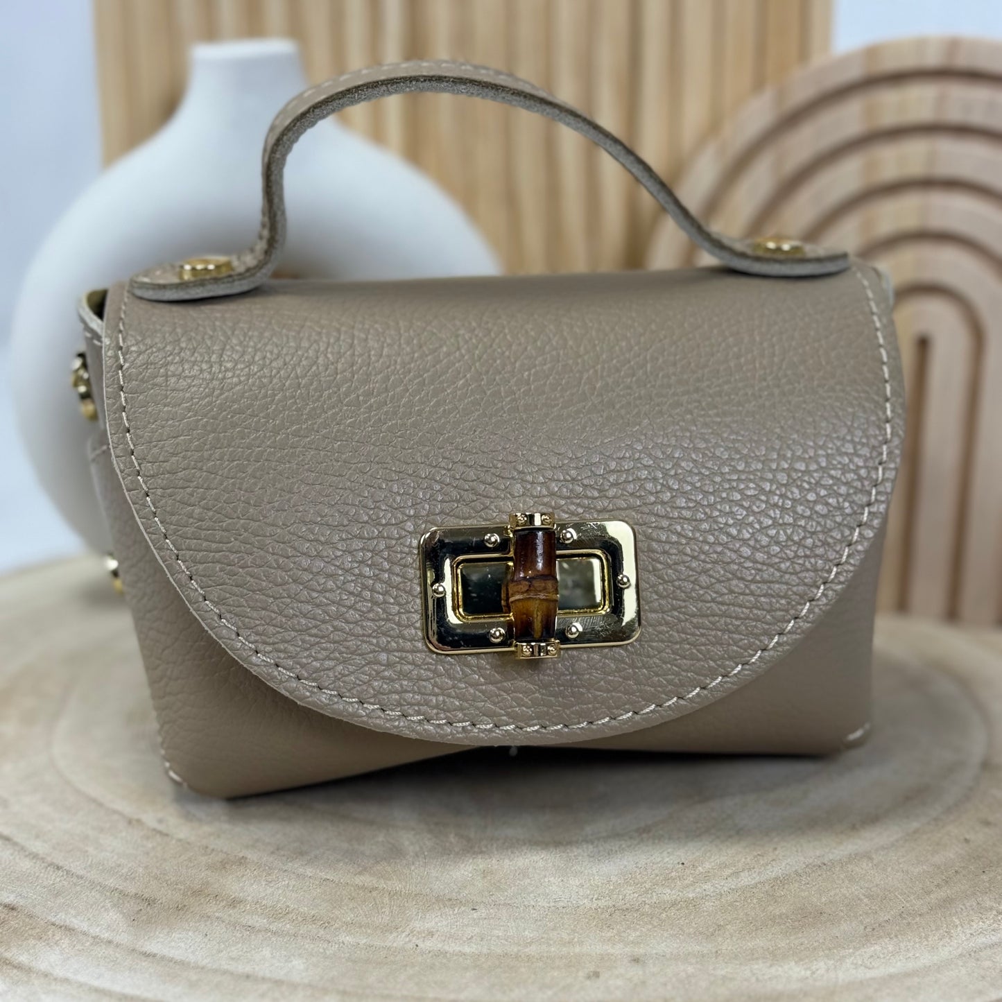 Cira Tasche / Dunkelbraun Leder