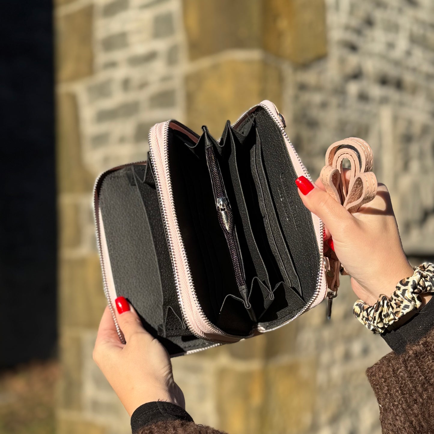 Mina Tasche / Apricot Leder