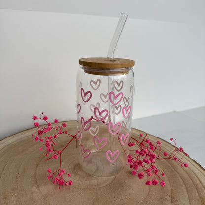 Trinkbecher Glas / Heart