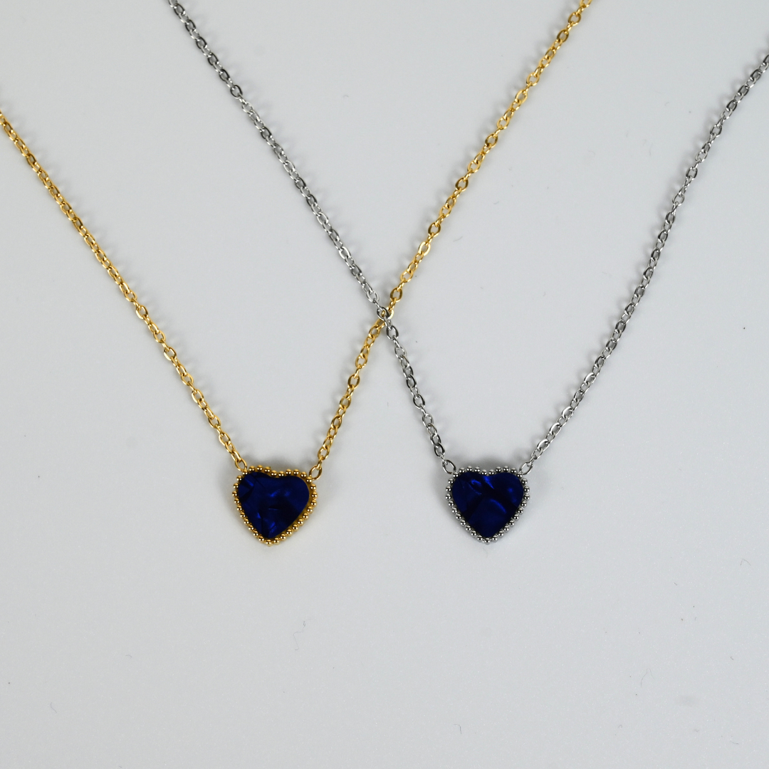 Herz Kette / BlauPerlmutt
