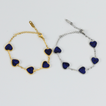 Herz Armband / BlauPerlmutt
