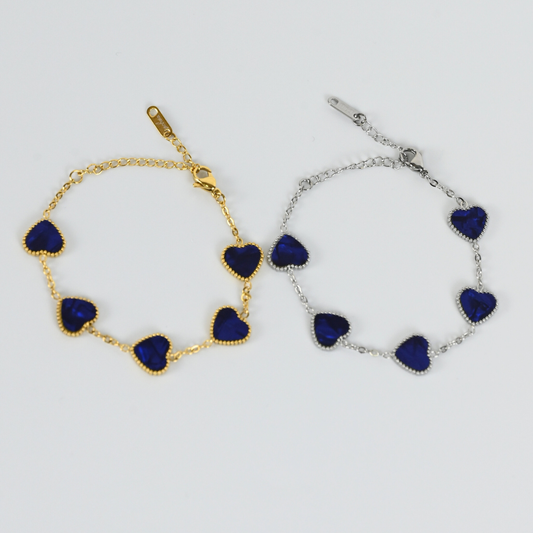 Herz Armband / BlauPerlmutt