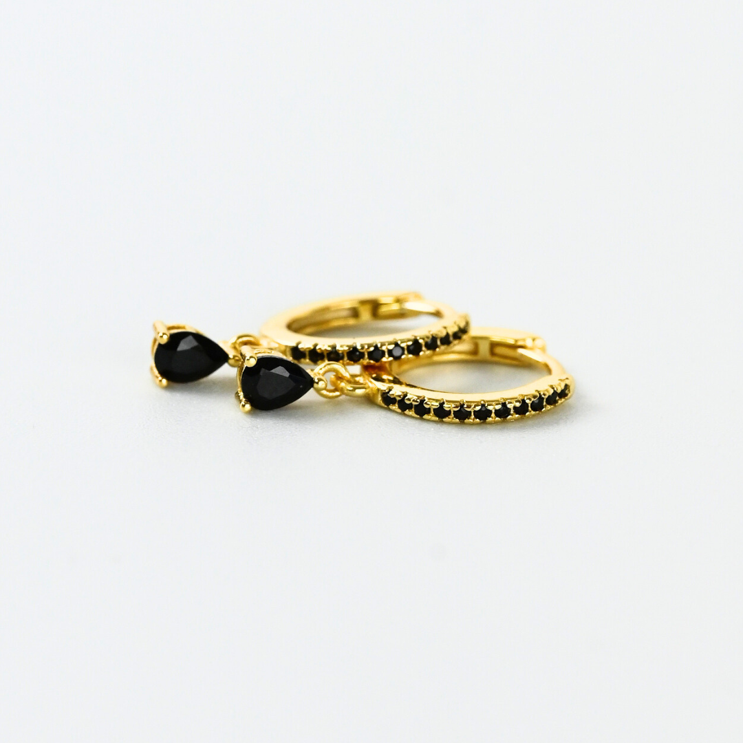 Creolen DropsBlack / Gold
